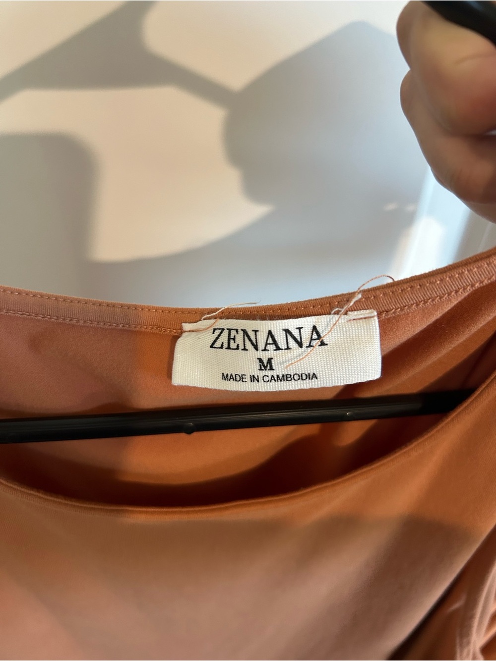 Zenana Outfitters Sleeveless High-Low Dress in Rust - Picture 2 of 3